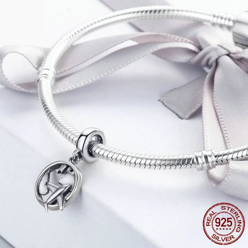 CHARM STERLING SILVER 925 ANIMALI PAPERA DEMON ORSO VIAGGIO