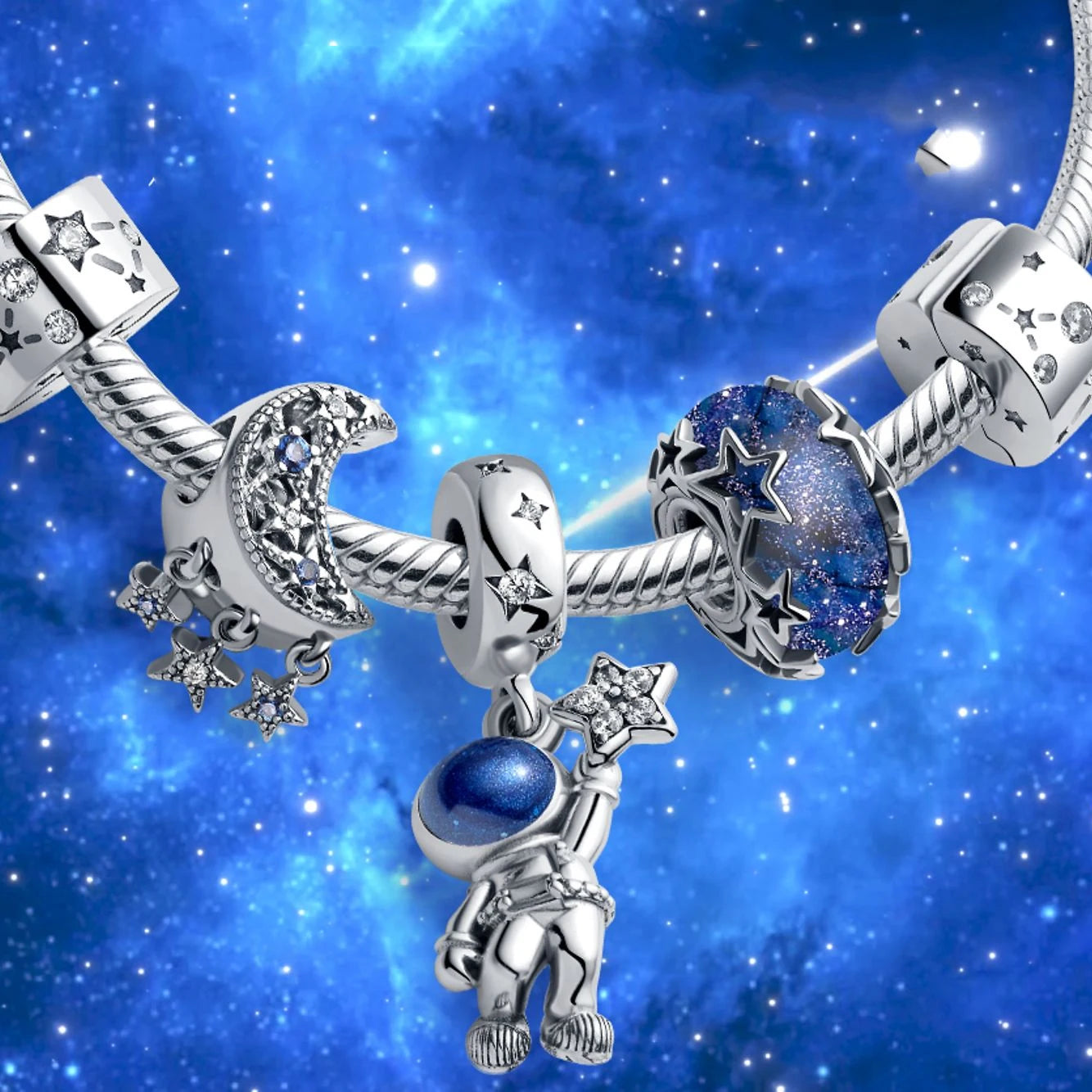 CHARM STERLING SILVER TEMA LUNARE