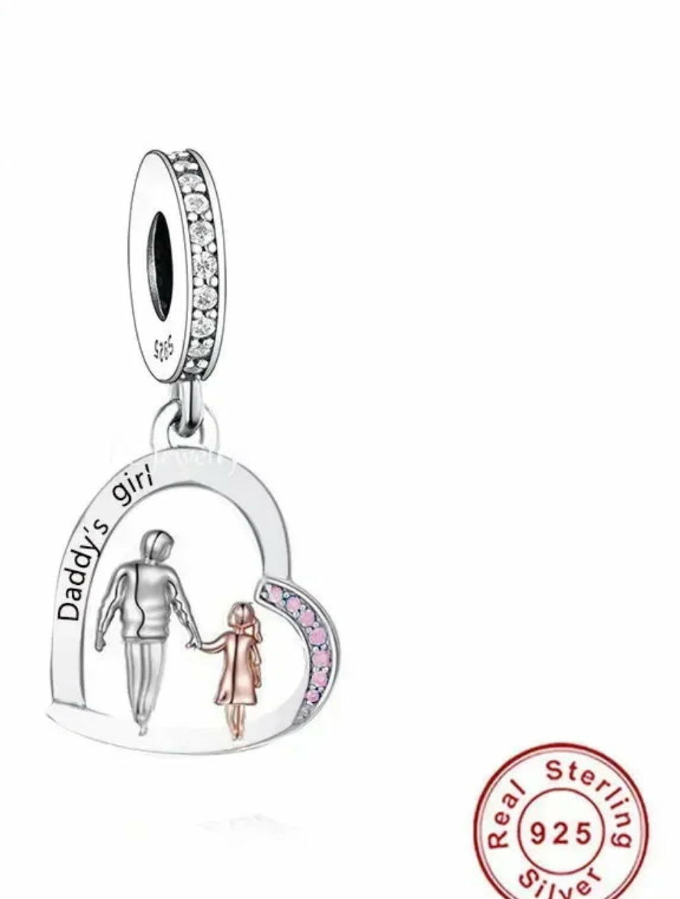 CHARM STERLING SILVER 925 TRIDIMENZIONALE NONNI FAMILY