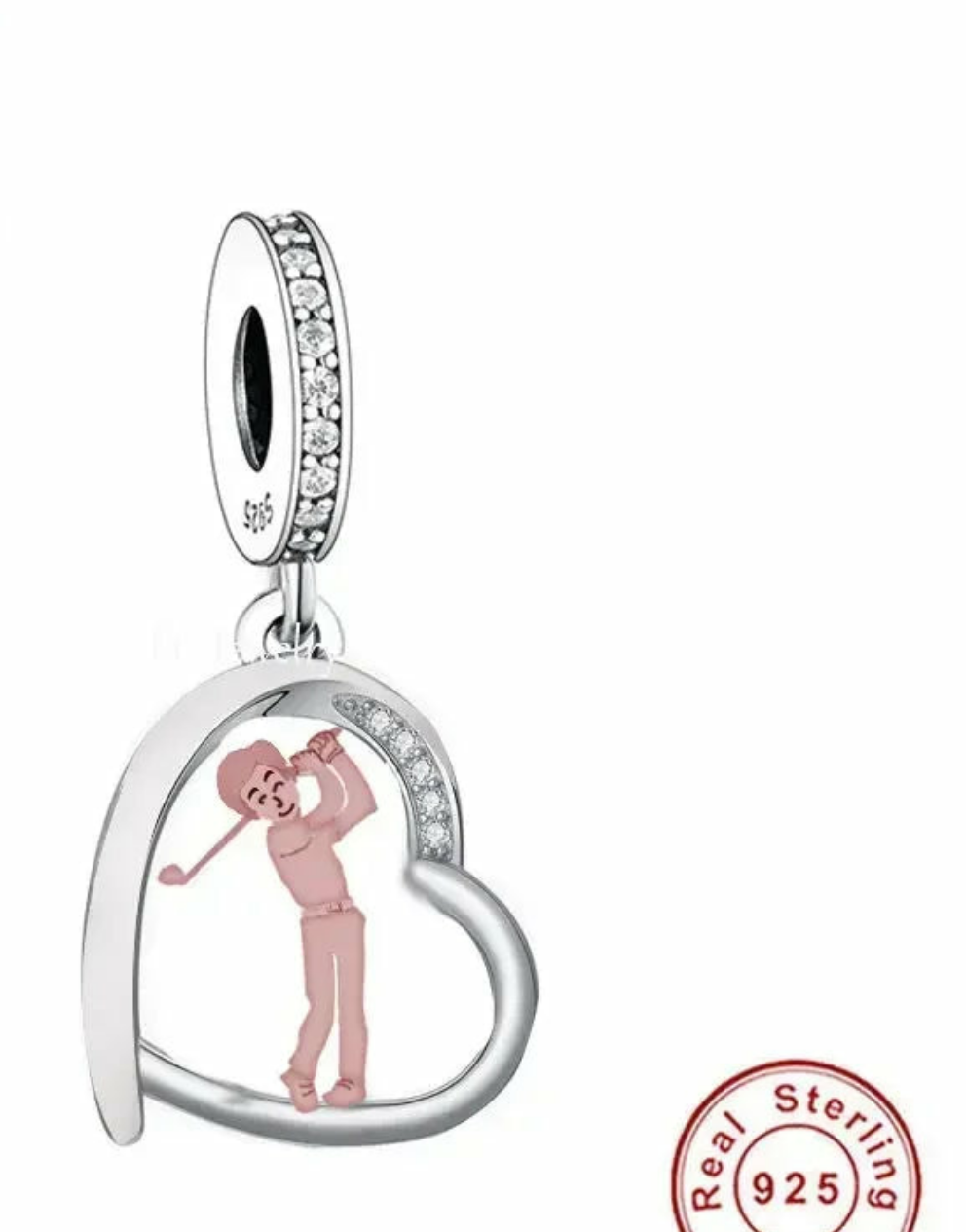 CHARM STERLING SILVER 925 TRIDIMENZIONALE NONNI FAMILY
