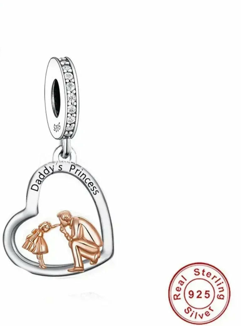 CHARM STERLING SILVER 925 TRIDIMENZIONALE NONNI FAMILY