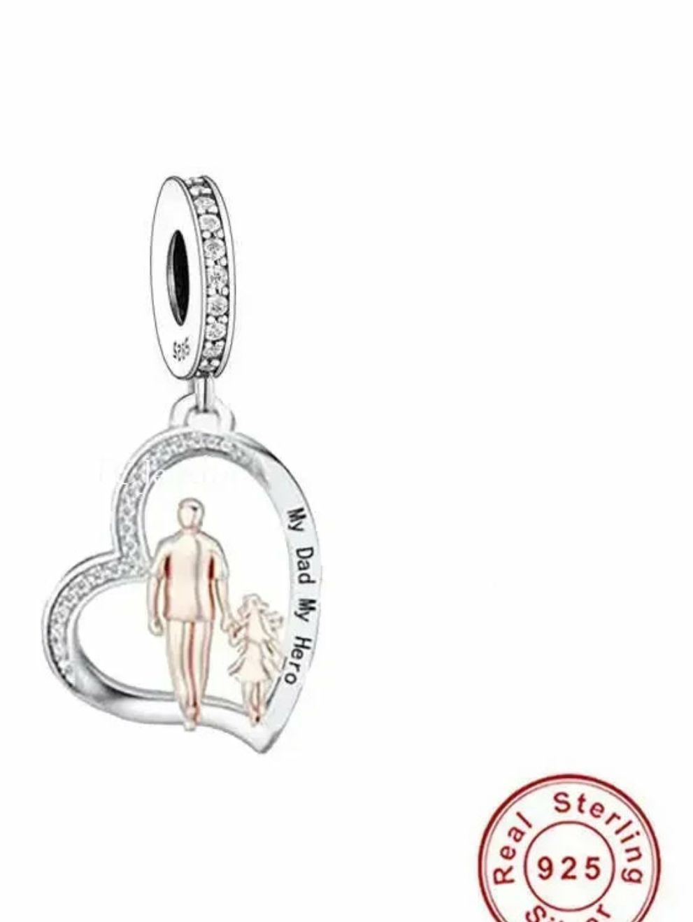 CHARM STERLING SILVER 925 TRIDIMENZIONALE NONNI FAMILY