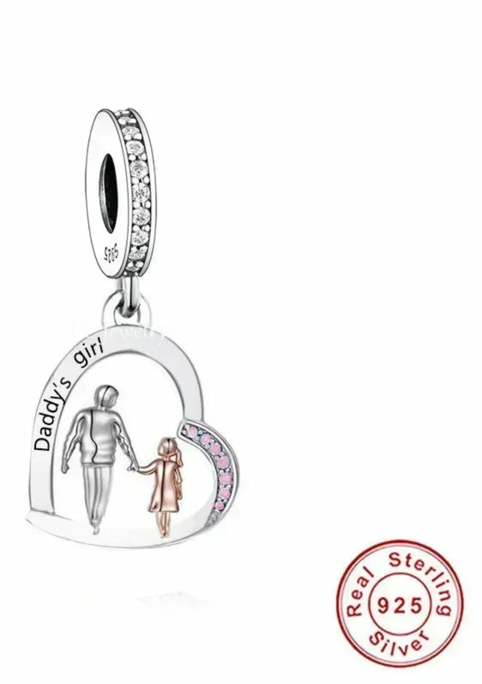 CHARM STERLING SILVER 925 TRIDIMENZIONALE NONNI FAMILY