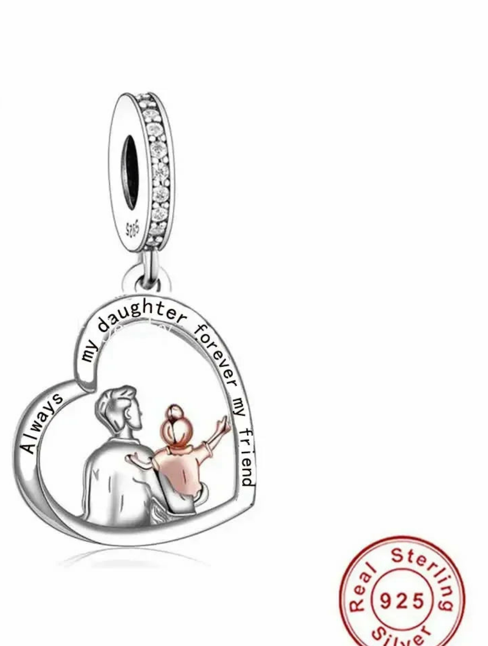 CHARM STERLING SILVER 925 TRIDIMENZIONALE NONNI FAMILY