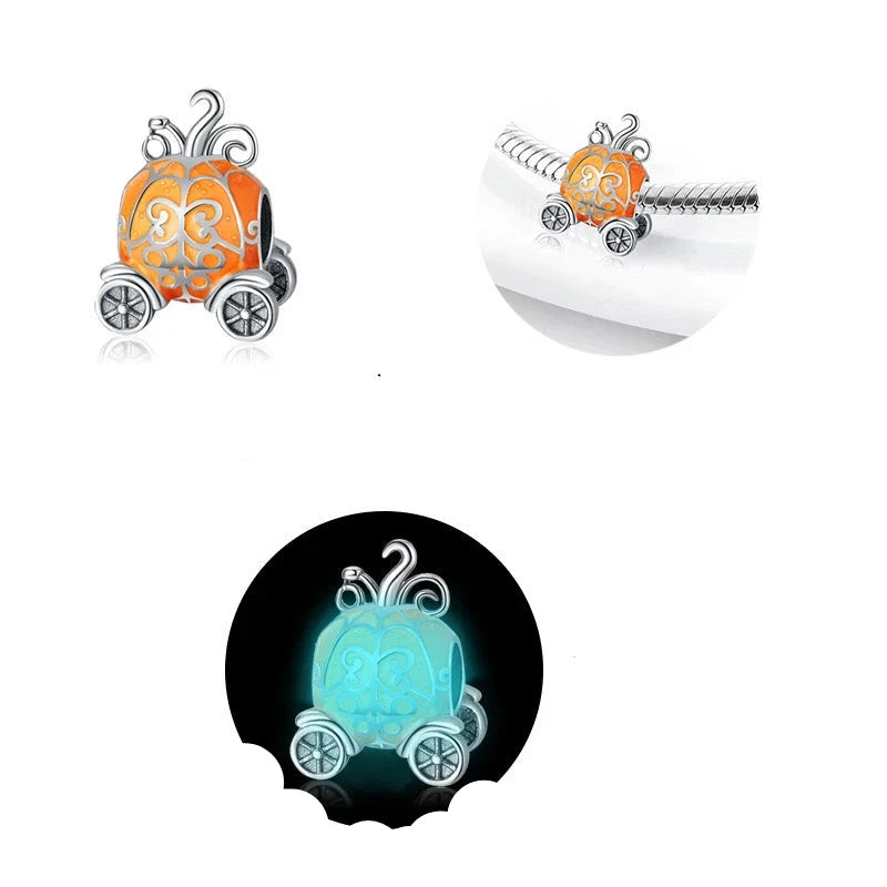 CHARM STERLING SILVER 925 TEMA LUNARE ANIMALI ACCHIAPPASOGNI