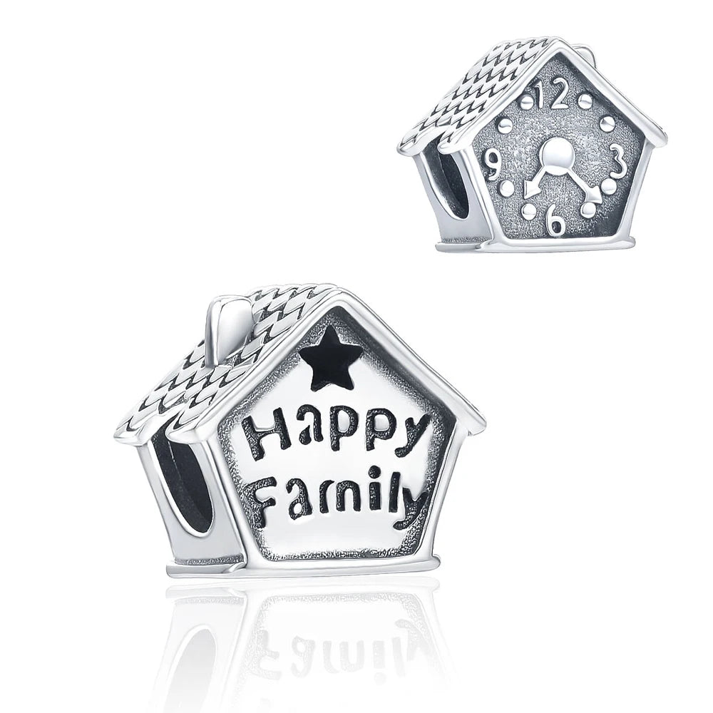 CHARM STERLING SILVER 925 AMICIZIA CLIP ANGELO FATTO FARFALLA ROSA