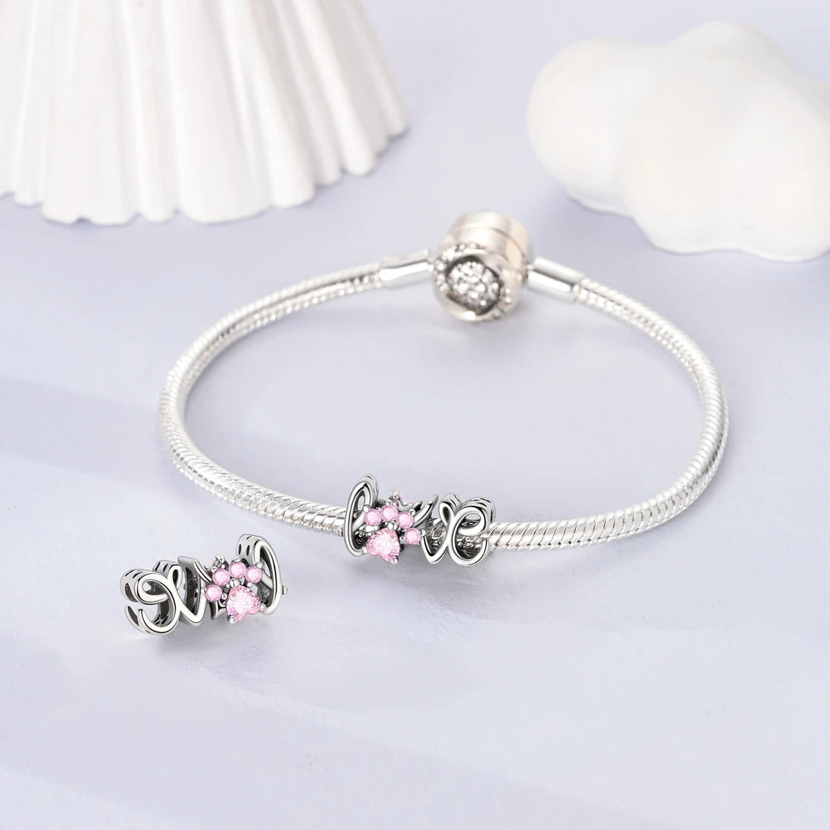 CHARM STERLING SILVER CUORI CASA PENDENTI FOTO ANIMALI CLIP