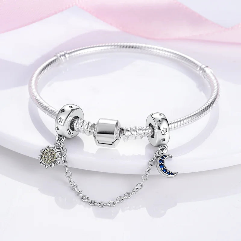 CHARM STERLING SILVER 925 CLIP CATENE