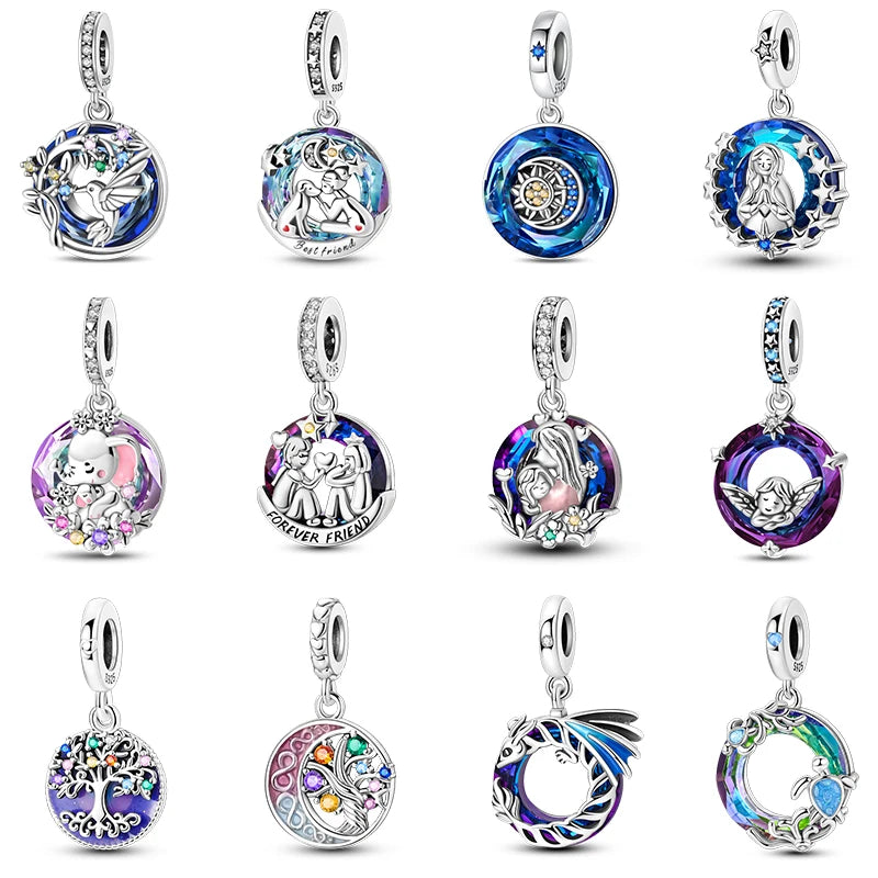 CHARM STERLING SILVER BEST FRIEND FAMILY LINEA COLOR NOVITA' FEBBRAIO