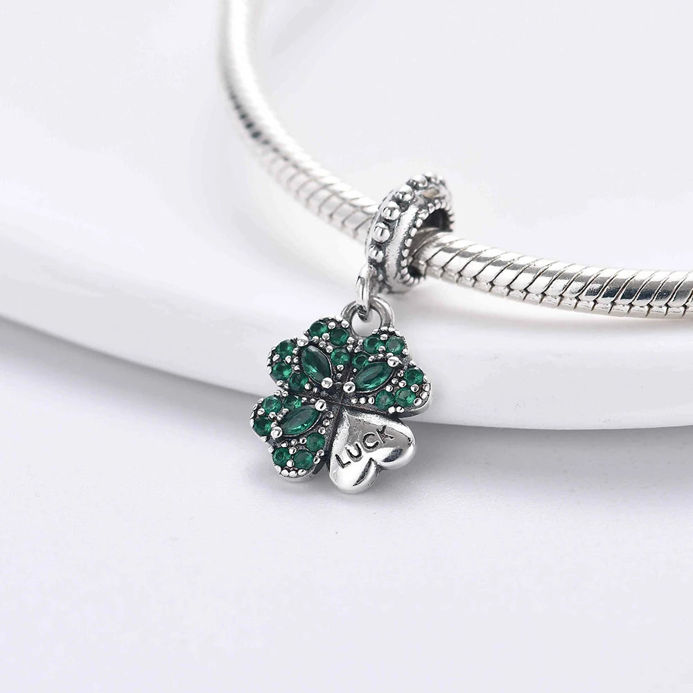 CHARM STERLING SILVER 925 CUORI FAMILY BLU FRUTTA CATENE PORTAFORTUNA CLIP ANIMALI MURANO MARE