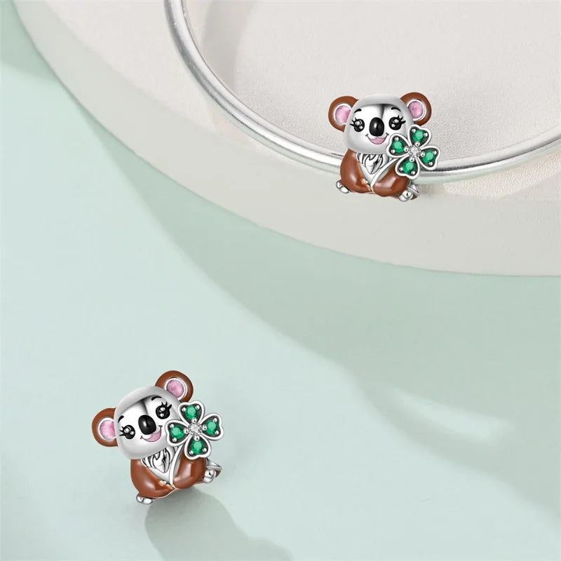 CHARM STERLING SILVER 925 PORTAFORTUNA ANIMALI CARTONI ANIMATI
