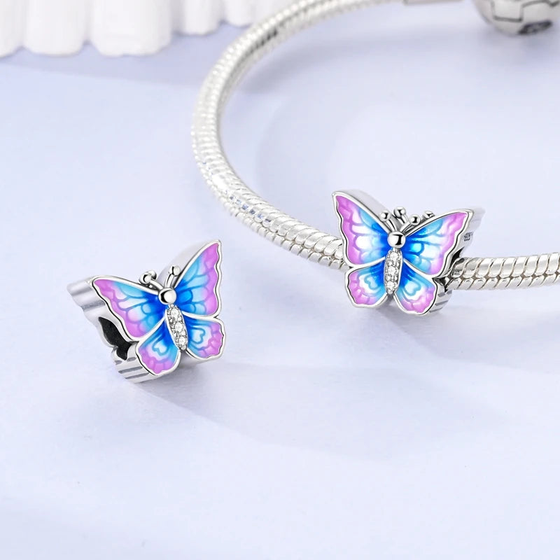 CHARM STERLING SILVER 925 ANIMALI FARFALLA