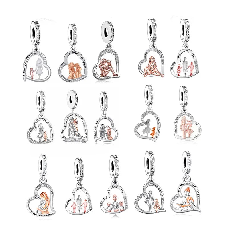 CHARM STERLING SILVER 925 TRIDIMENZIONALE MAMMA