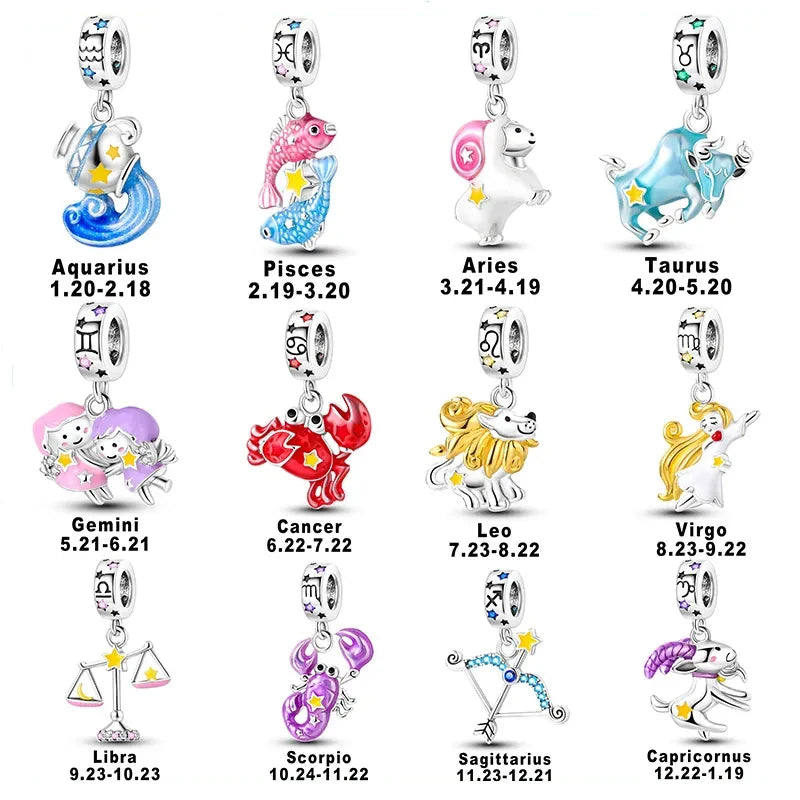 CHARM STERLING SILVER 925 ZODIACO NEW MAGGIO 2025