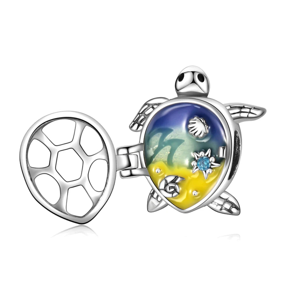 CHARM STERLING SILVER 925 TARTARUGA MARE NOVITA' GIUGNO 2025