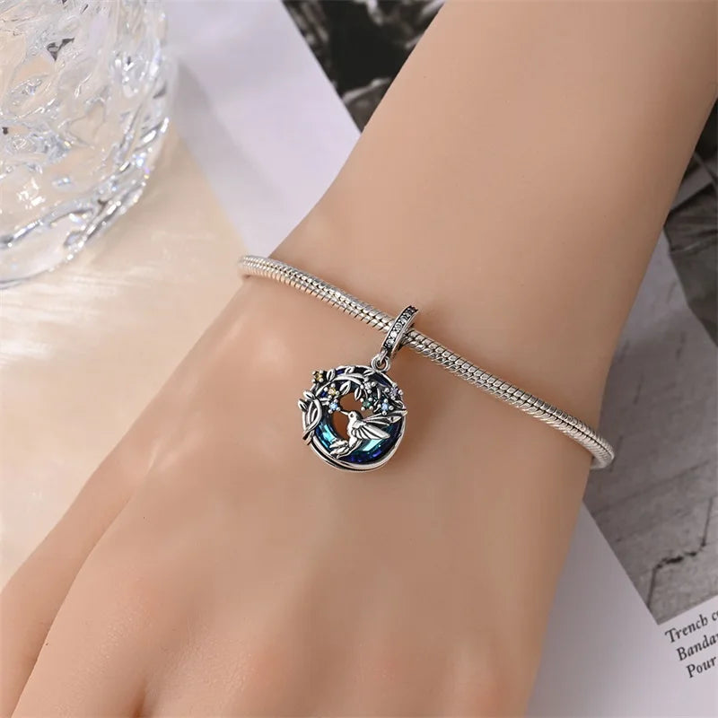 CHARM STERLING SILVER BEST FRIEND FAMILY LINEA COLOR NOVITA' FEBBRAIO