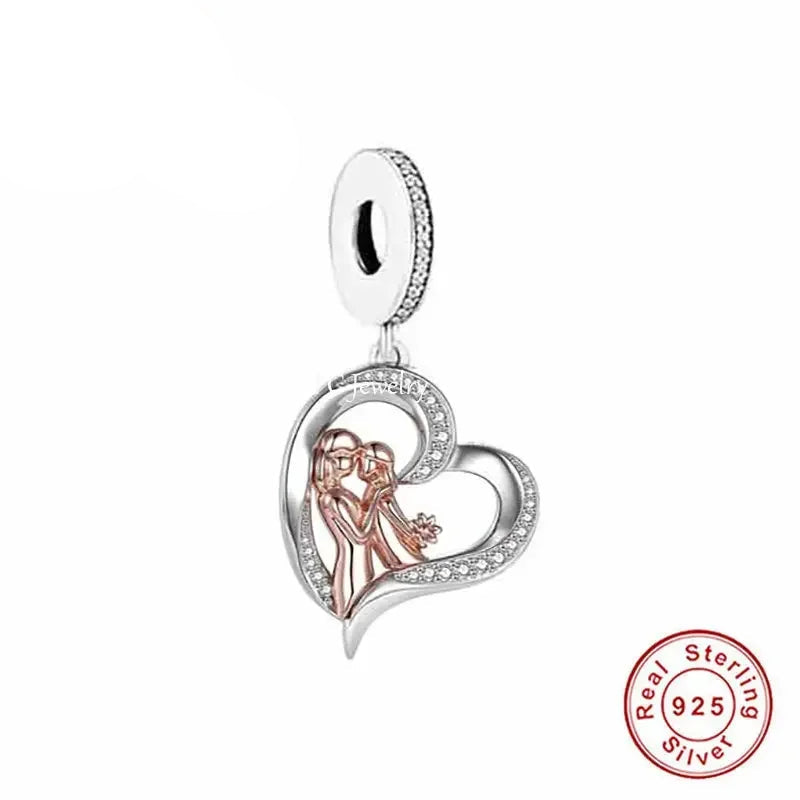 CHARM STERLING SILVER 925 TRIDIMENZIONALE MAMMA