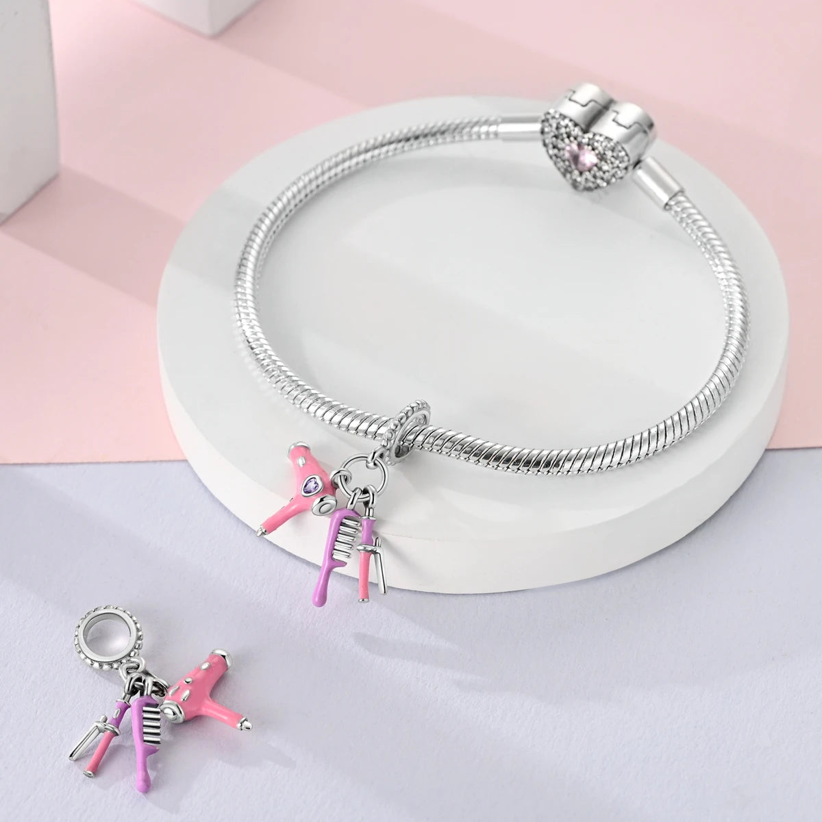 CHARM STERLING SILVER CUORI CASA PENDENTI FOTO ANIMALI CLIP