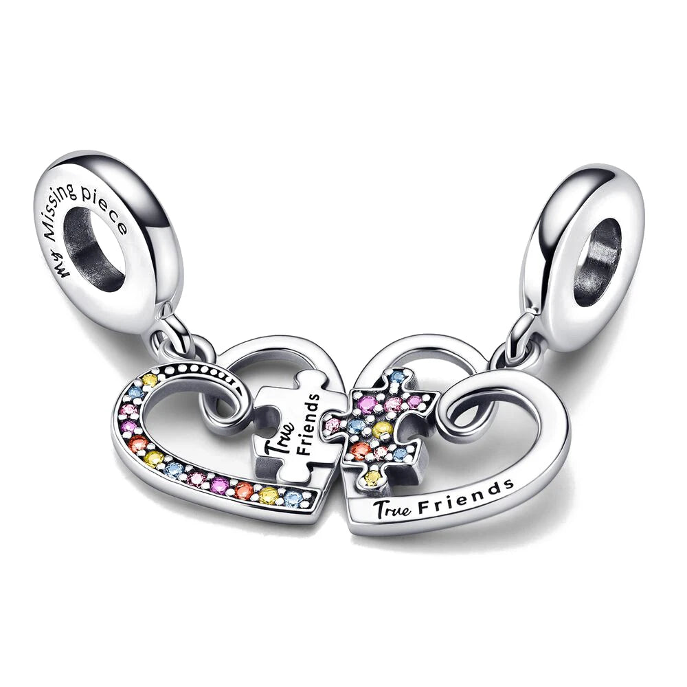 CHARM STERLING SILVER 925 BIMBI CLIP FAMILY CUORI LOVE ACCHIAPPASOGNI ANIMALI