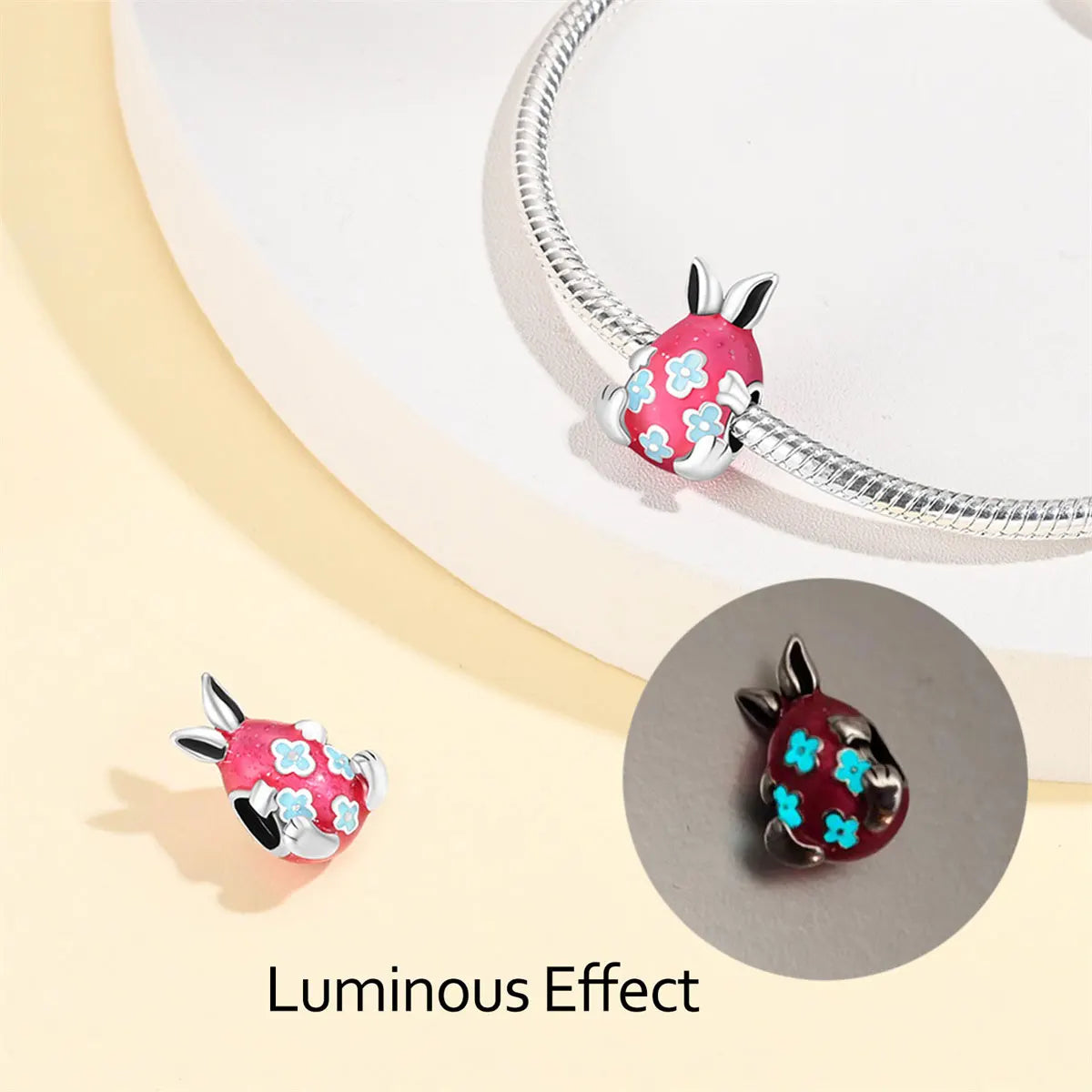 CHARM STERLING SILVER 925 UOVA DI PASQUA SORPRESA PROFUMO