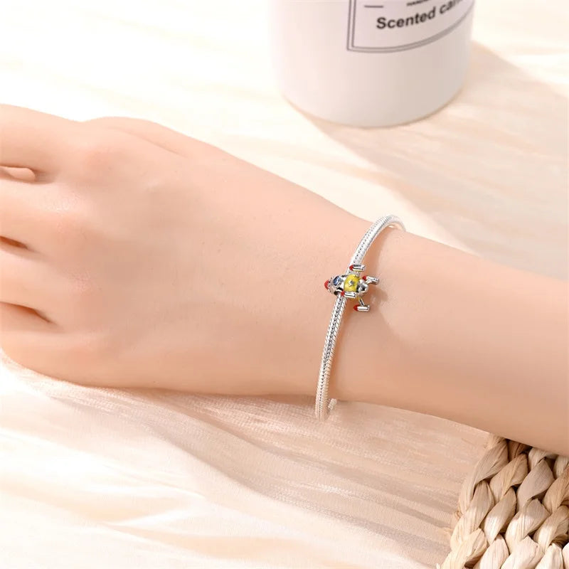CHARM STERLING SILVER 925 TEMA LUNARE UNIVERSO