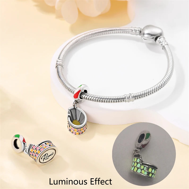 CHARM STERLING SILVER 925 PAESI LINEA COLOR