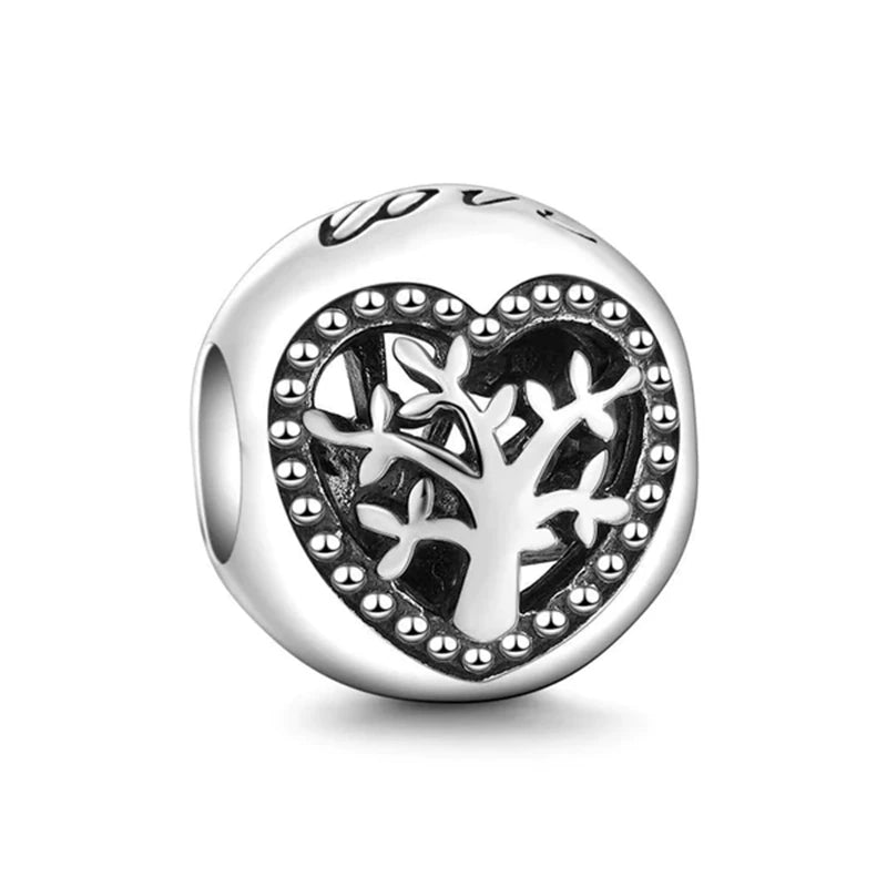 CHARM STERLING SILVER 925 CUORE MOM GOMITOLO