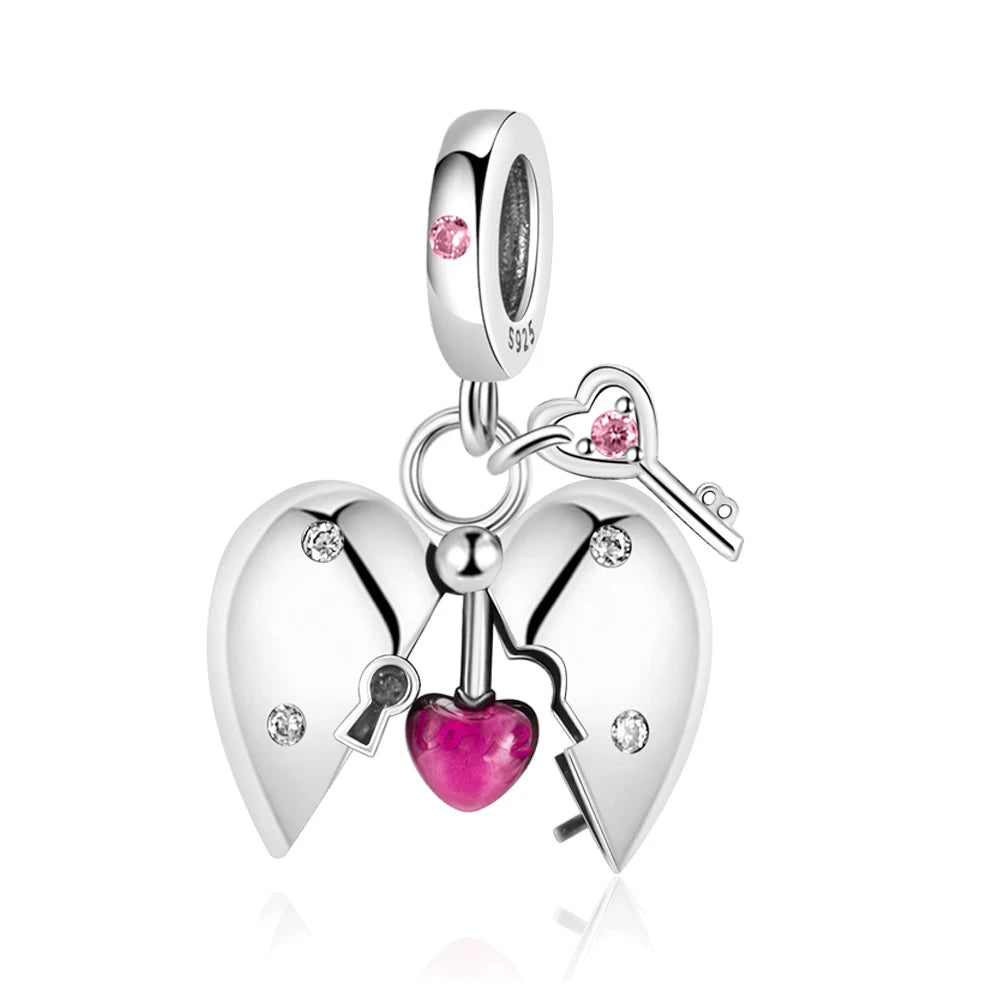 CHARM STERLING SILVER 925 CUORE AMORE LOVE NOVITA' GIUGNO 2025