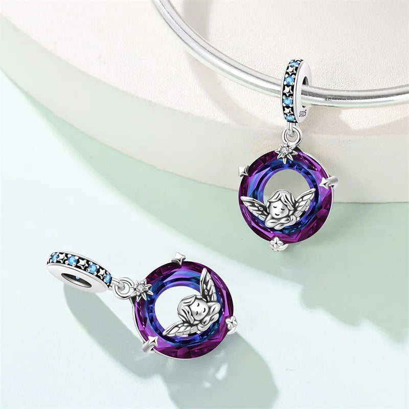 CHARM STERLING SILVER BEST FRIEND FAMILY LINEA COLOR NOVITA' FEBBRAIO
