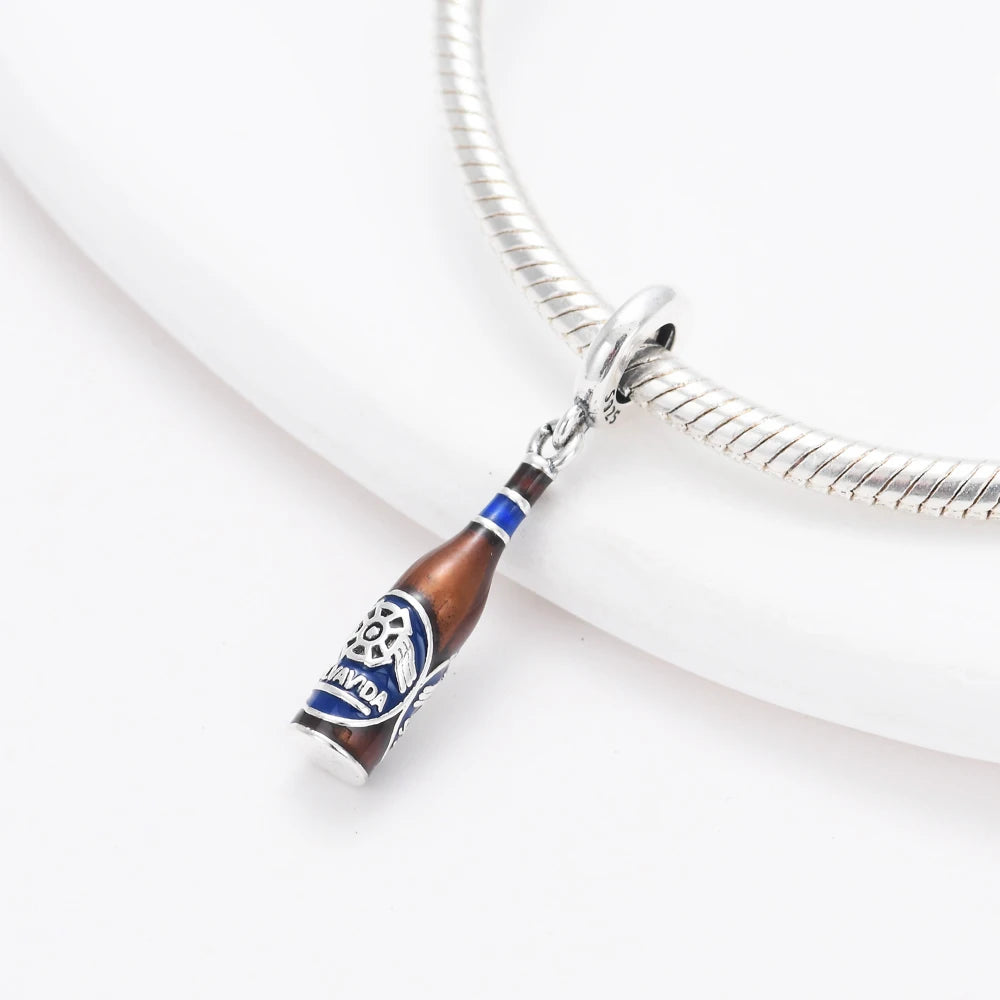 CHARM STERLING SILVER 925 CAFFE' BIBITE BIRRA CUCINA