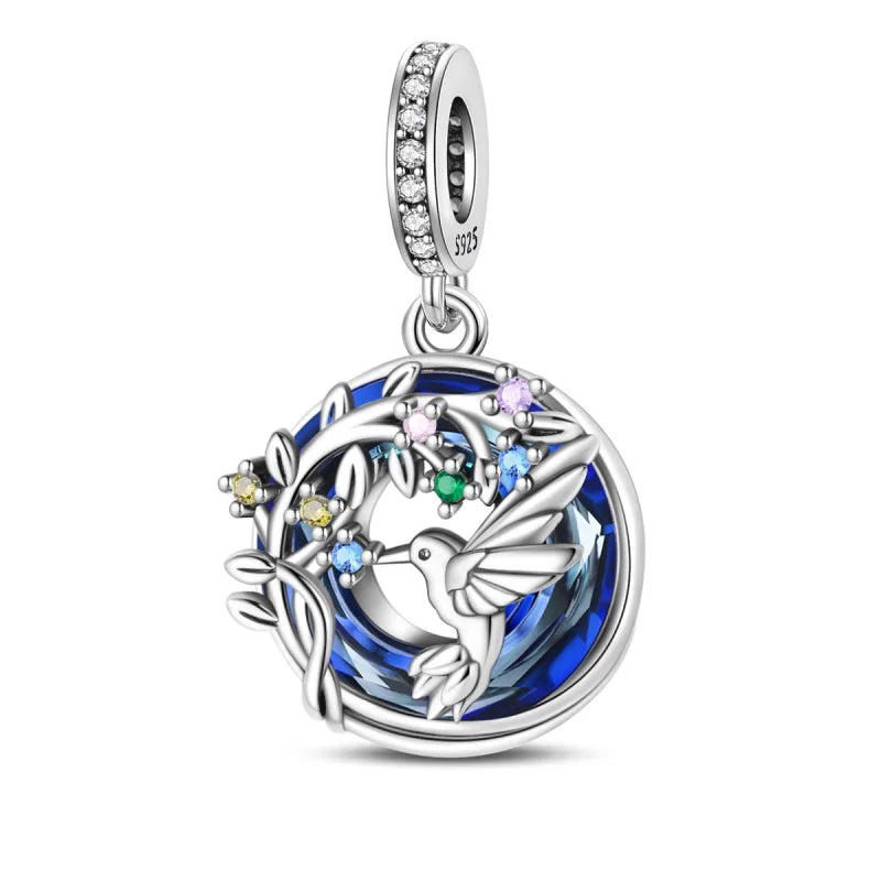 CHARM STERLING SILVER BEST FRIEND FAMILY LINEA COLOR NOVITA' FEBBRAIO