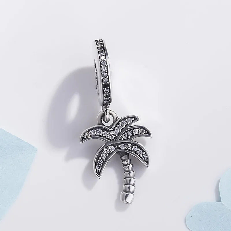 CHARM STERLING SILVER 925 TACCO PORTAFORTUNA TORRE EFFEIL ANIMALI CUORI MONDO