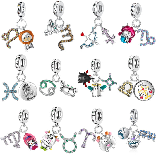 CHARM STERLING SILVER 925 NOVITA' ZODIACO