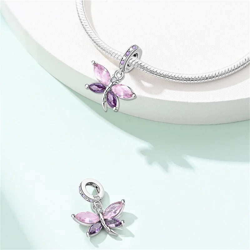 CHARM STERLING SILVER 925 LIBELLULA ANIMALI NOVITA' APRILE 2025