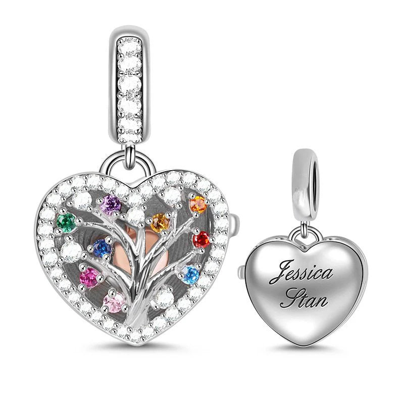 CHARM STERLING SILVER 925 PORTAFORTUNA FARFALLA FIORI FRIENDS