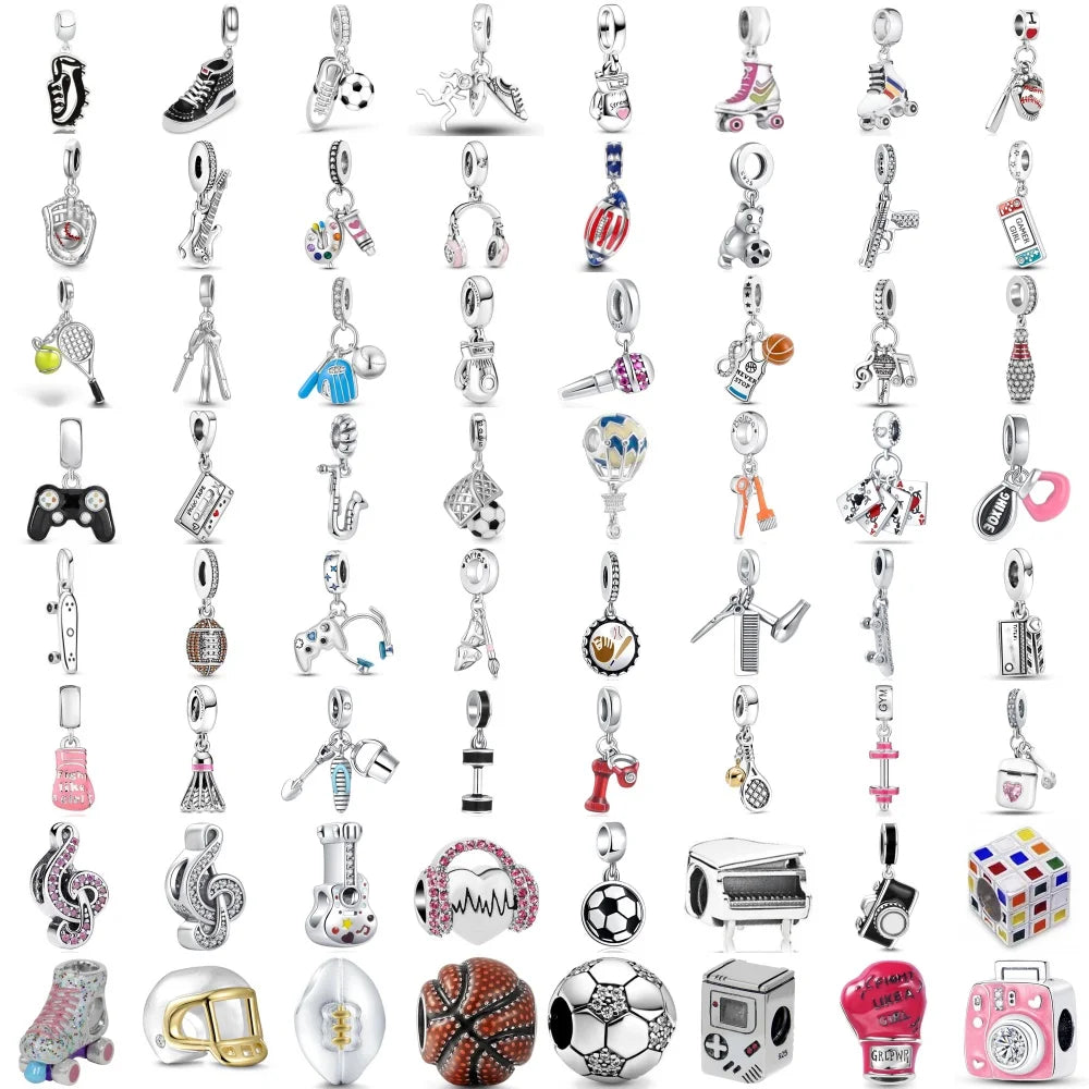 CHARM STERLING SILVER 925 MUSICA SPORT