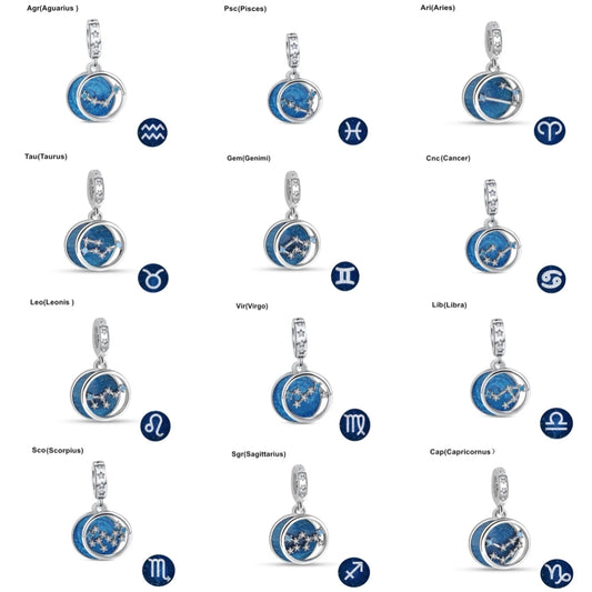 CHARM STERLING SILVER 925 ZODIACO