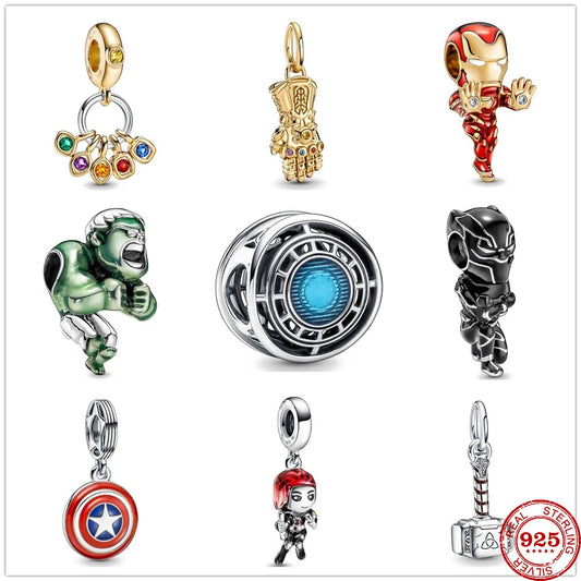 CHARM STERLING SILVER 925 AVANGERS PERSONAGGI