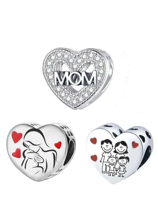 CHARM STERLING SILVER 925 MOM FAMILY NOVITA' GIUGNO 2025