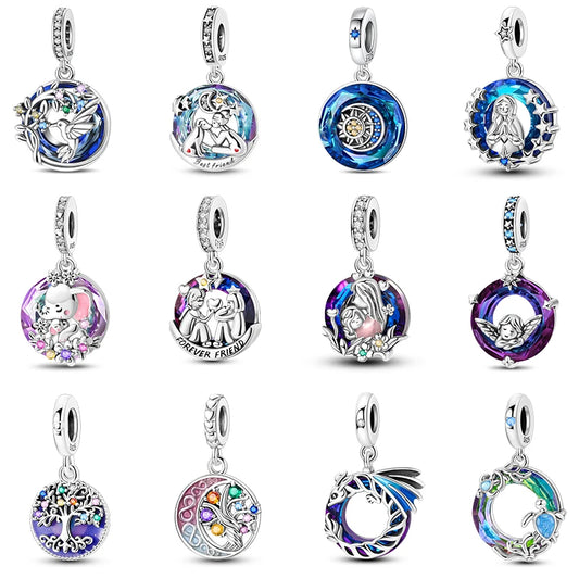 CHARM STERLING SILVER BEST FRIEND FAMILY LINEA COLOR NOVITA' FEBBRAIO