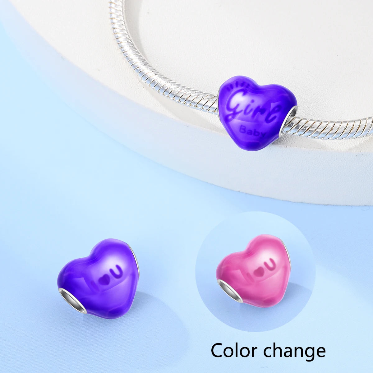 CHARM STERLING SILVER 925 LINEA COLOR NOVITA' FEBBRAIO CALDO/FREDDO
