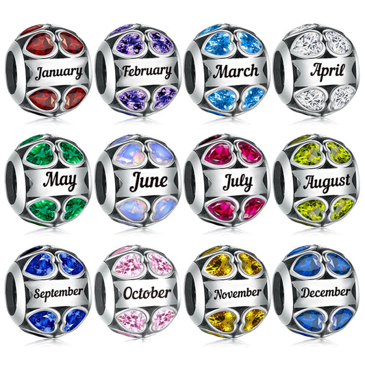 CHARM STERLING SILVER 925 MESI COMPLEANNO NOVITA' GIUGNO 2025