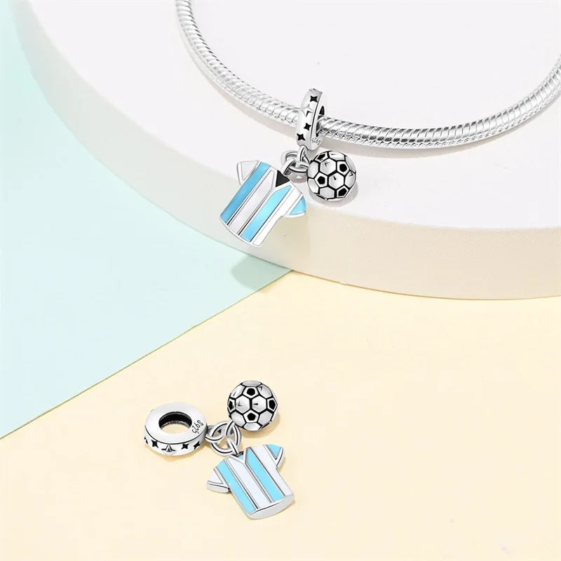 CHARM STERLING SILVER 925 SPORT CALCIO NOVITA' MAGGIO 2025