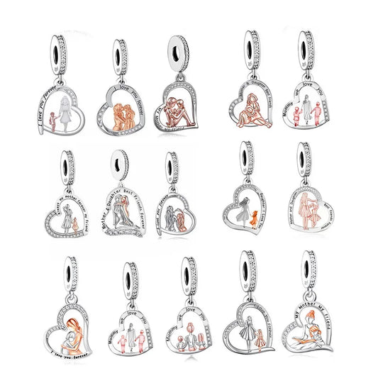 CHARM STERLING SILVER 925 TRIDIMENZIONALE MAMMA
