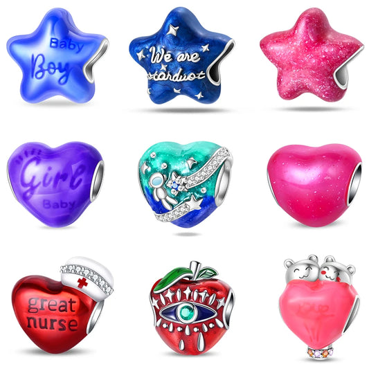 CHARM STERLING SILVER 925 LINEA COLOR NOVITA' FEBBRAIO CALDO/FREDDO