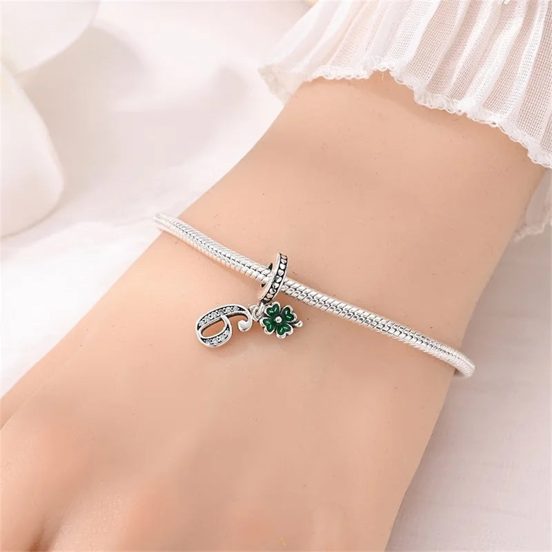 CHARM STERLING SILVER 925 NUMERI PORTAFORTUNA