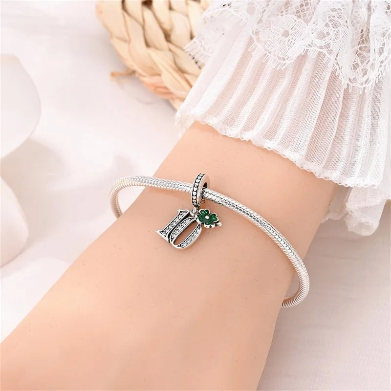 CHARM STERLING SILVER 925 NUMERI PORTAFORTUNA
