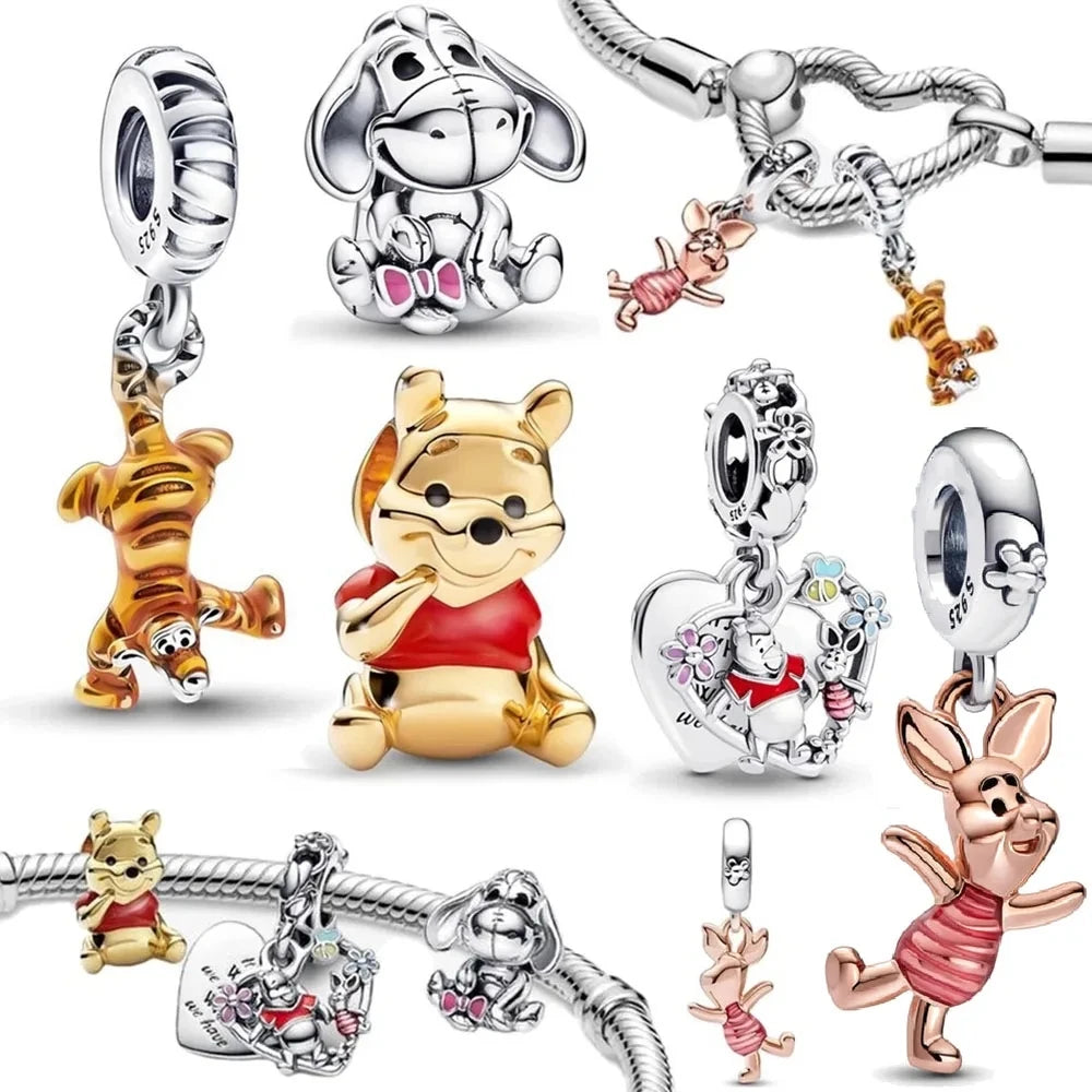 CHARM STERLING SILVER 925 CARTONI ANIMATI