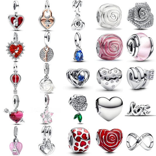 CHARM STERLING SILVER 925 CUORE LOVE MONGOLFIERA NOVITA' GIUGNO 2025