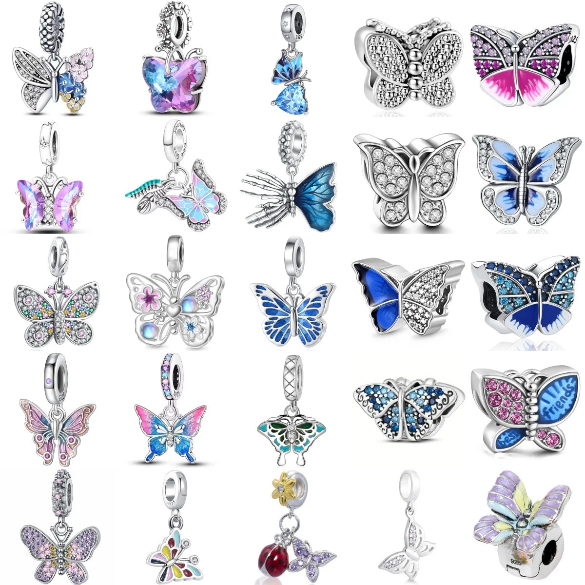 CHARM STERLING SILVER 925 FARFALLE NOVITA' GIUGNO 2025